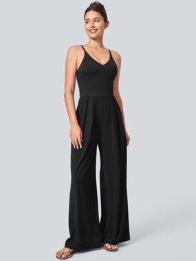 Halara Stretchy Black Jumpsuit